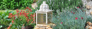 Farmhouse Lantern Garden Accent