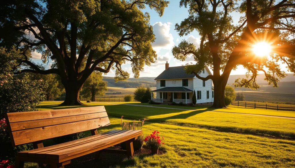cozy outdoor farmhouse