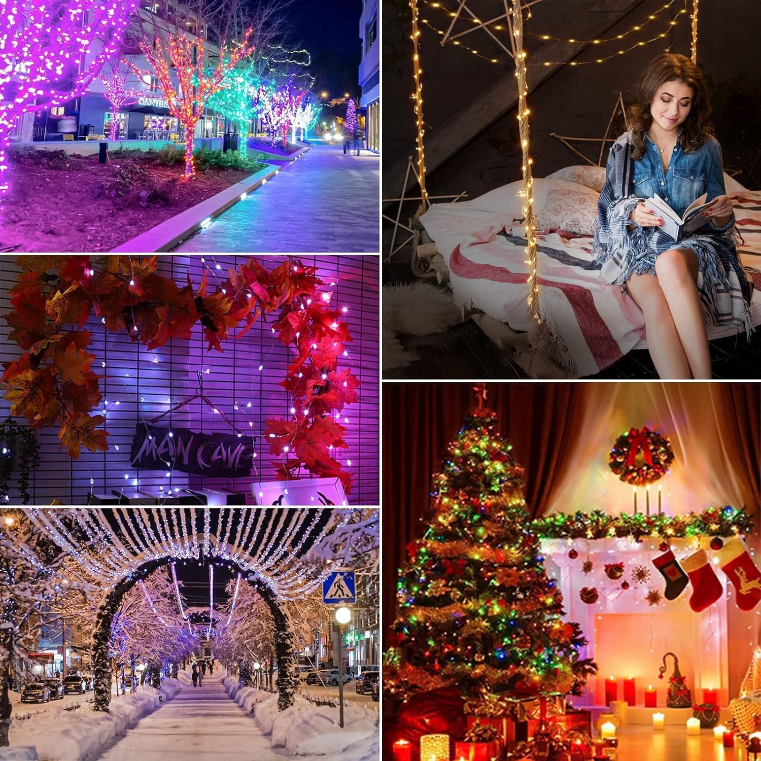 Luxonic Smart Appcontrolled Christmas String Lights  Urban Country Home Decor Luxonic smart app controlled christmas string lights